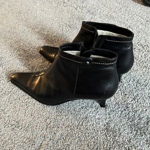 BCBG Maxazria  Black leather bootie